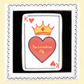 Personalised King of Hearts Letterbox Biscuit - Biscuiteers