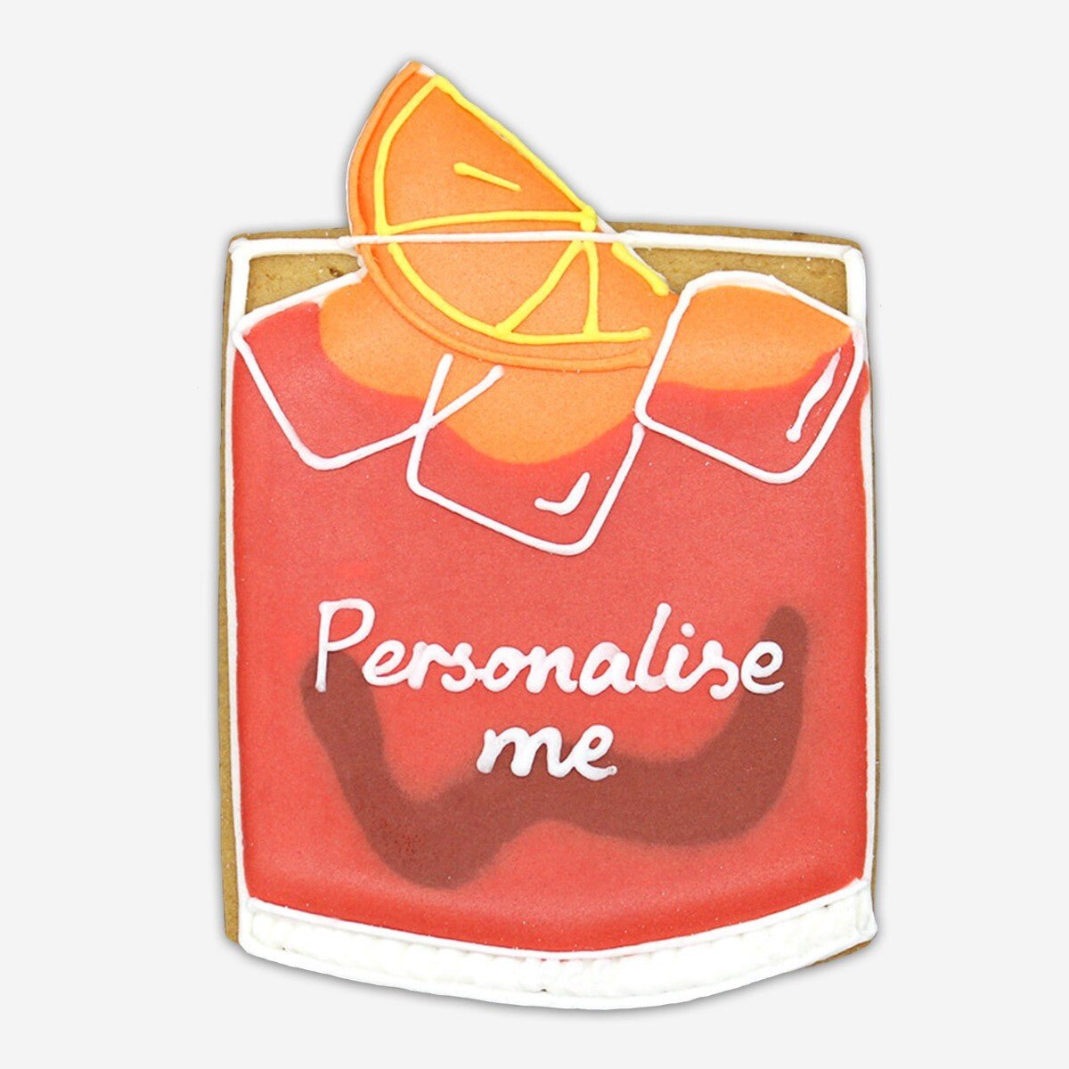 Personalised Negroni Letterbox Biscuit - Biscuiteers
