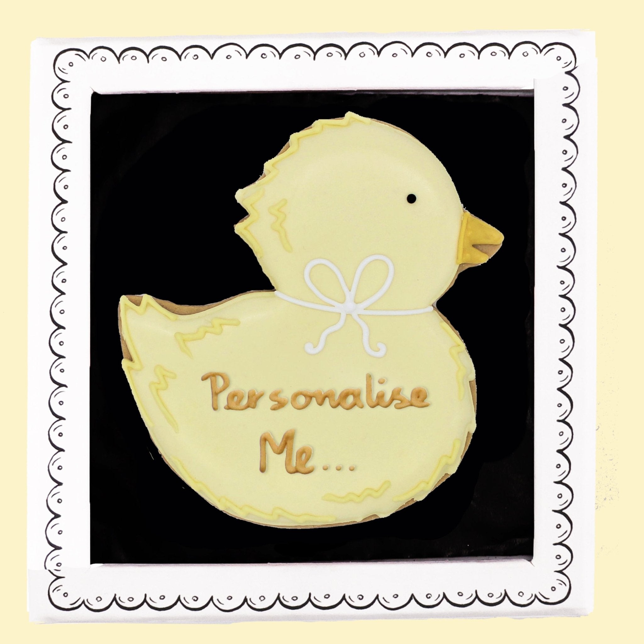 Personalised Duck Letterbox Biscuit