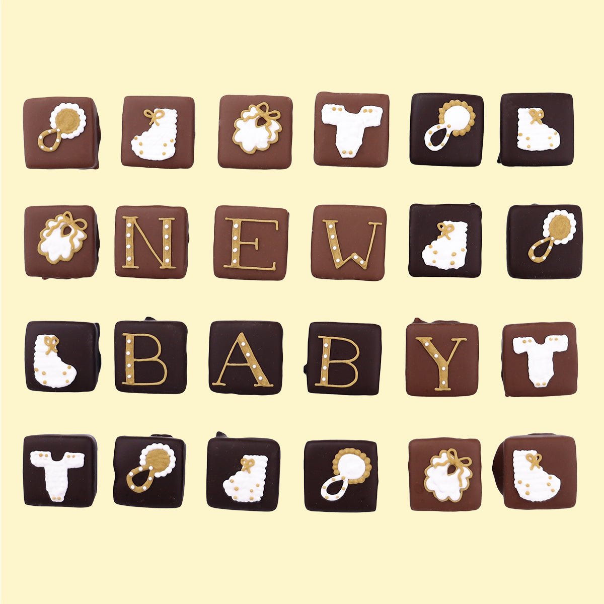 Personalised New Baby Chocolates Medium Tin - Biscuiteers