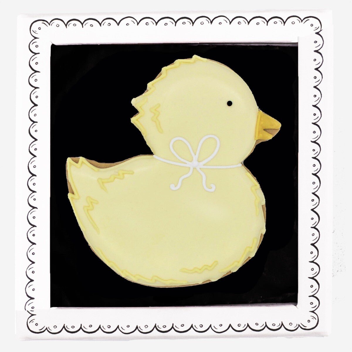 Personalised New Baby Duck Letterbox Biscuit - Biscuiteers