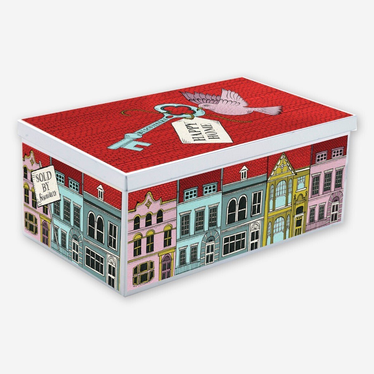 Personalised New Home Biscuit Tin - Biscuiteers