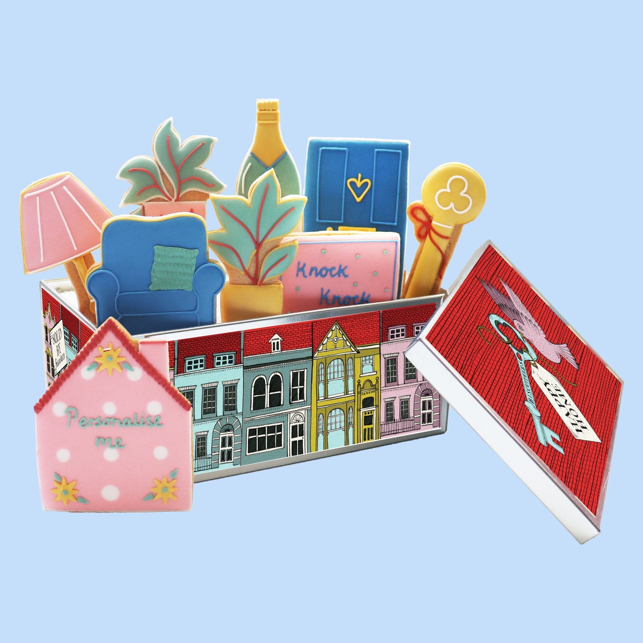 Personalised New Home Biscuit Tin - Biscuiteers