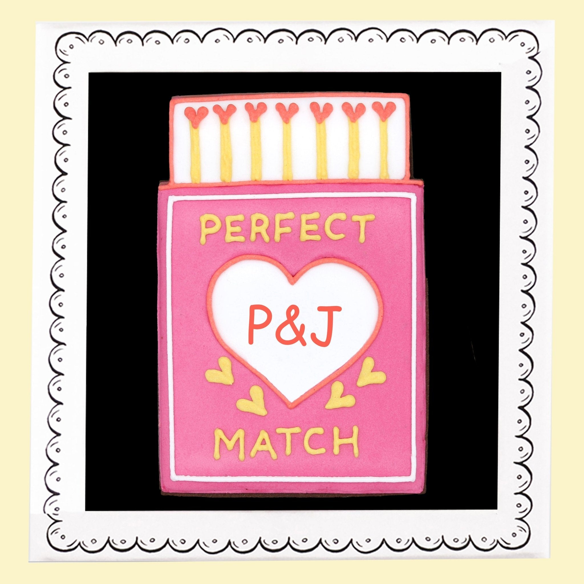 Personalised Perfect Match Letterbox Biscuit - Biscuiteers