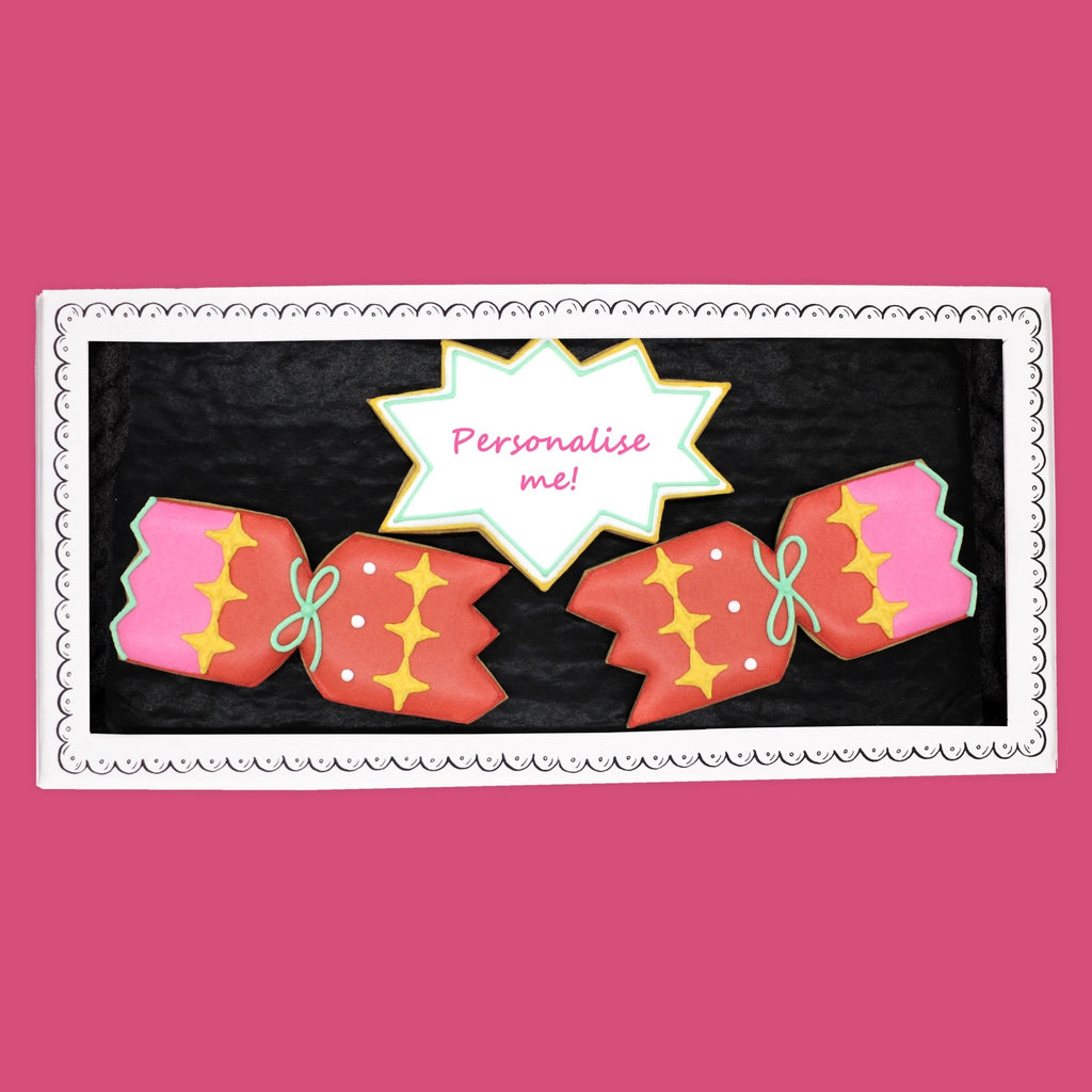 Personalised Popping Cracker Letterbox Biscuits - Biscuiteers