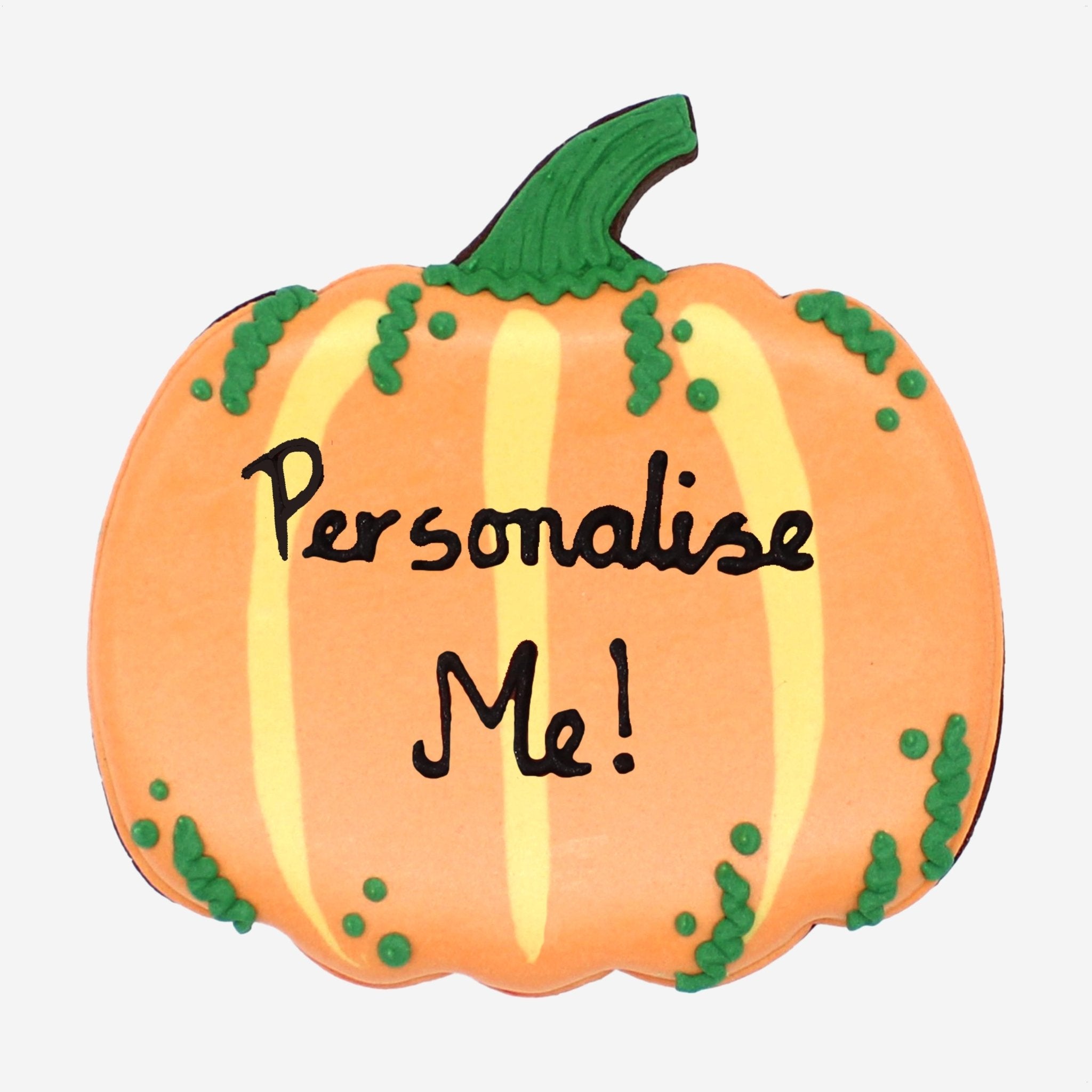 Personalised Pumpkin Letterbox Biscuit - Biscuiteers