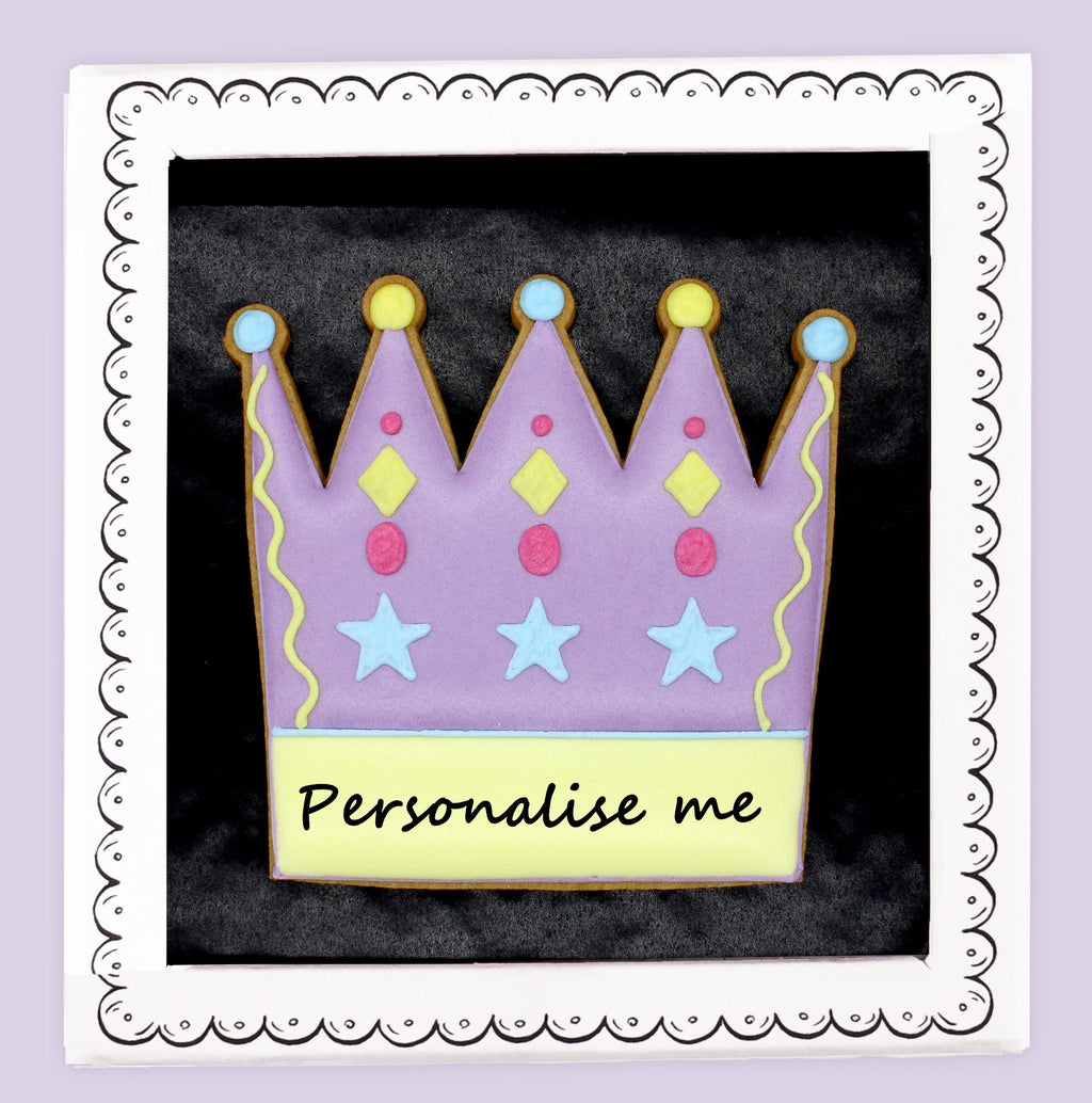 Personalised Royally Good Birthday Letterbox Biscuit - Biscuiteers