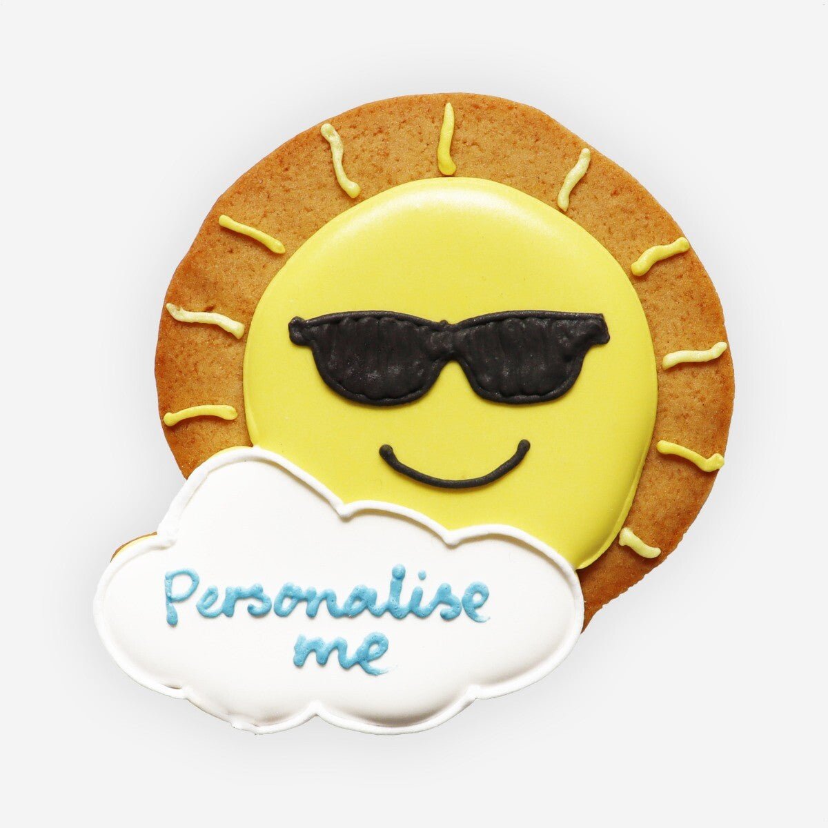 Personalised Sun Letterbox Biscuit - Biscuiteers