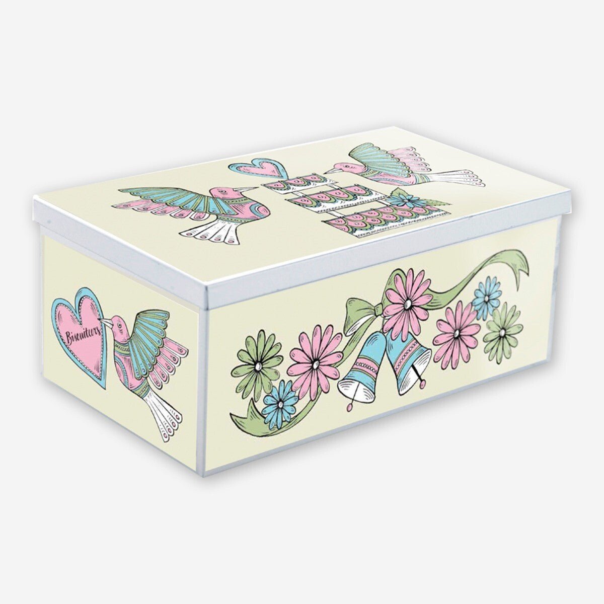 Personalised Wedding Bells Luxe Biscuit Tin - Biscuiteers