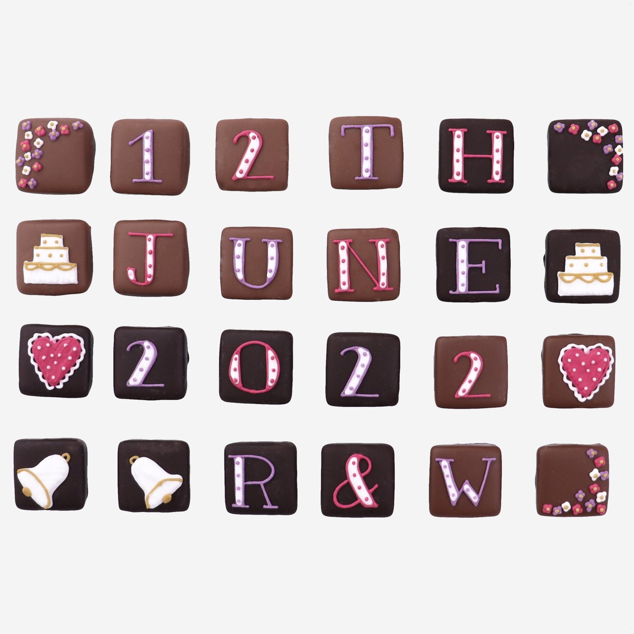Personalised Wedding Chocolates Medium Tin - Biscuiteers