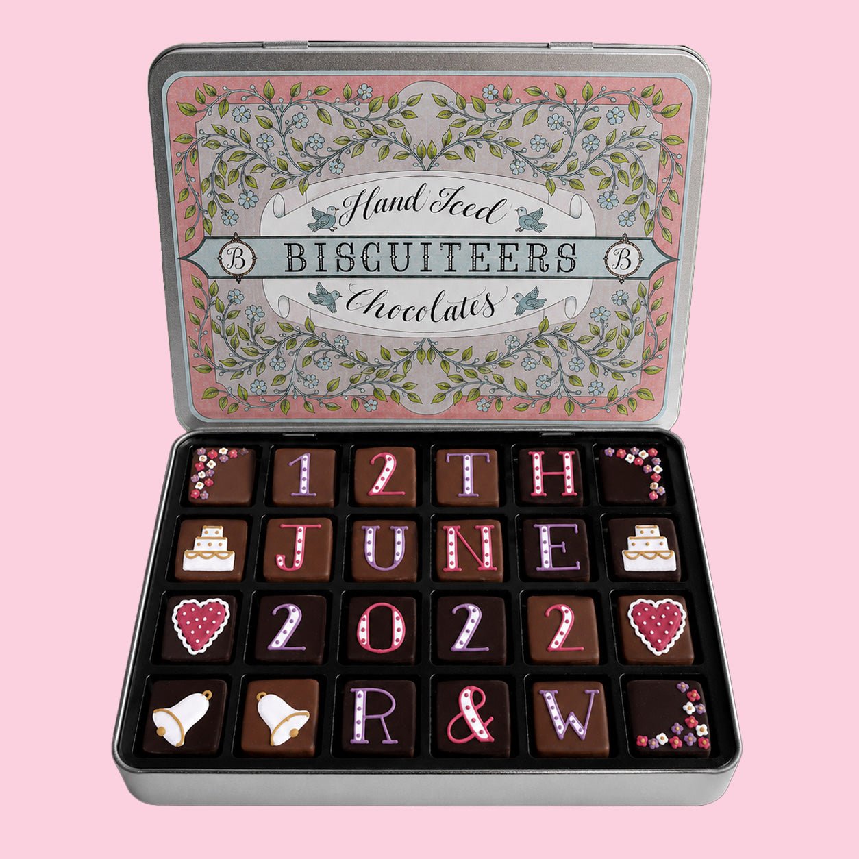 Personalised Wedding Chocolates Medium Tin
