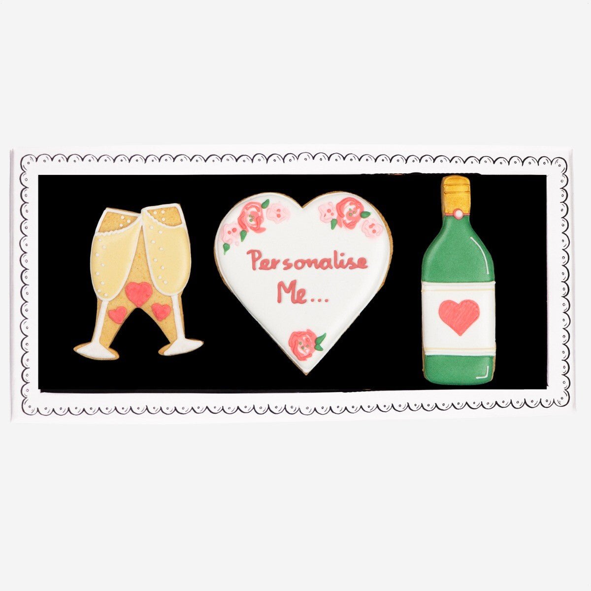 Personalised Wedding Letterbox Biscuits