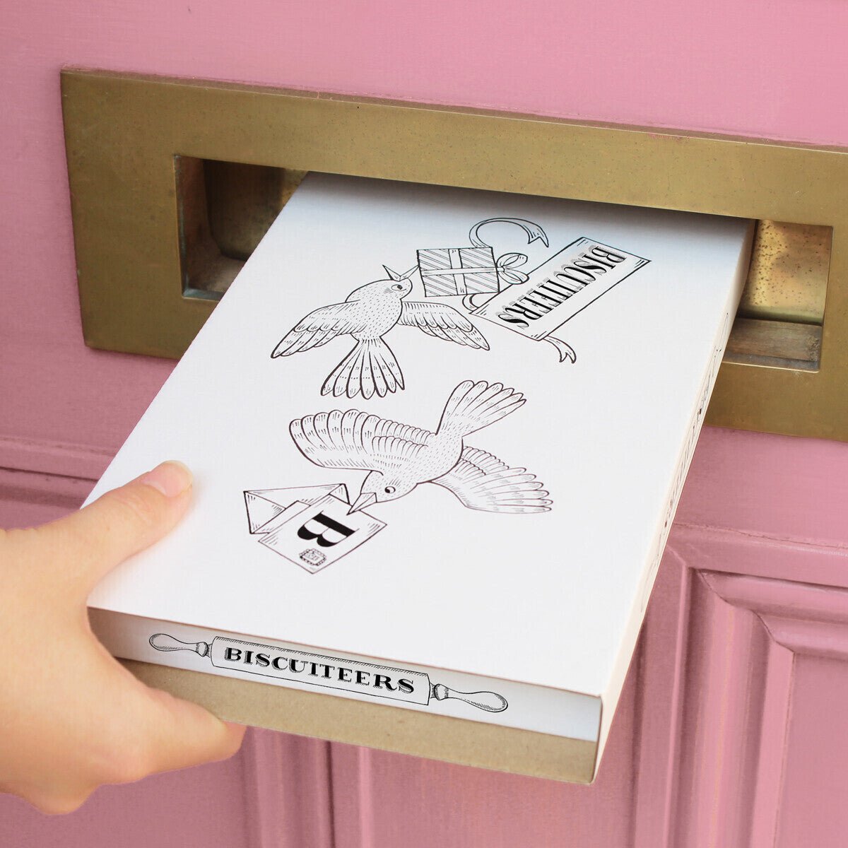 Personalised Without Wheat Snow Globes Letterbox Biscuits - Biscuiteers