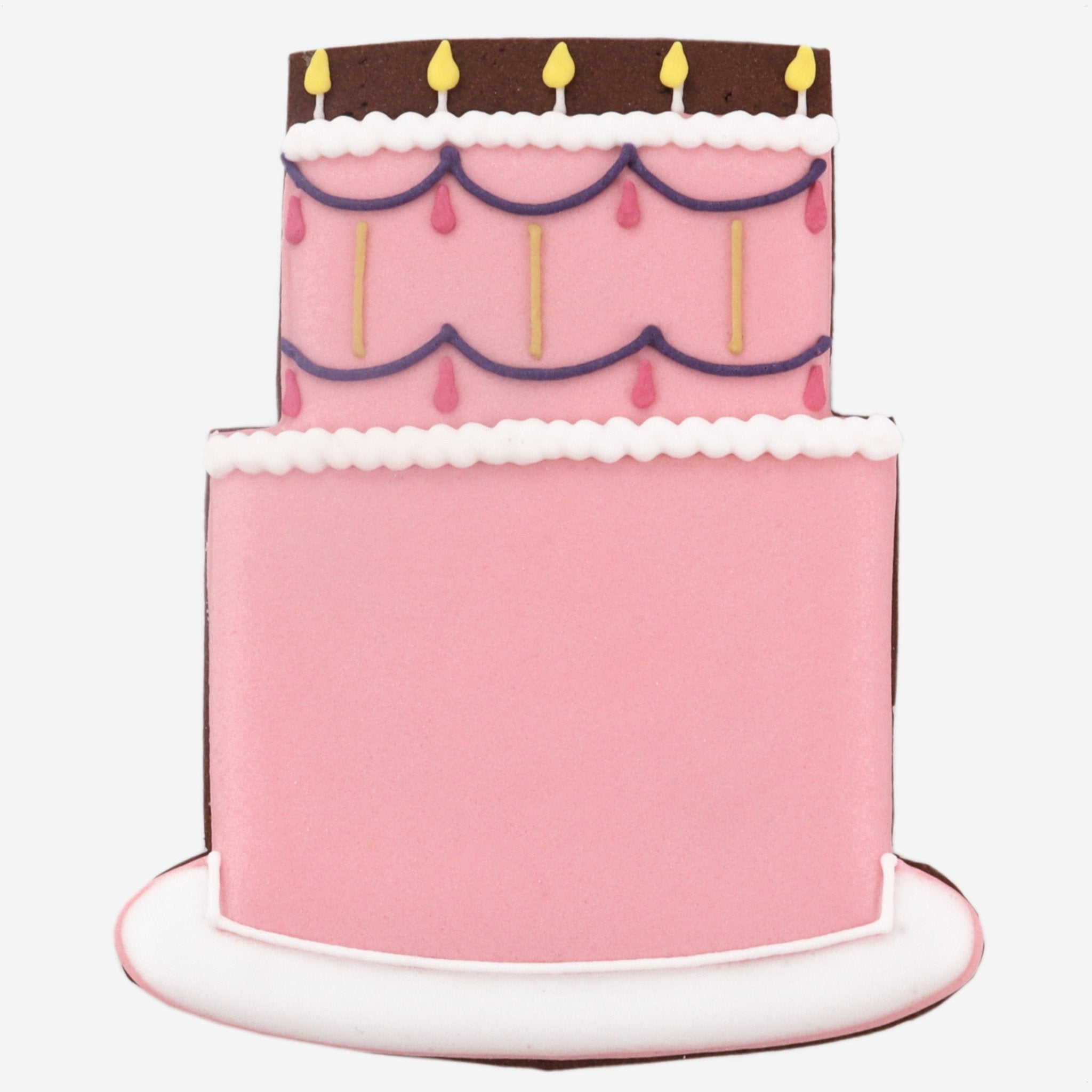 Pink Happy Birthday To You Letterbox Biscuit - Biscuiteers