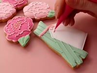 Bunch Of Peonies Letterbox Biscuits