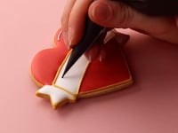 Personalised Heart Letterbox Biscuit