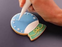 Personalised Snow Globes Letterbox Biscuits