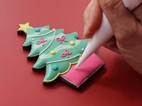 Personalised Christmas Tree Letterbox Biscuit