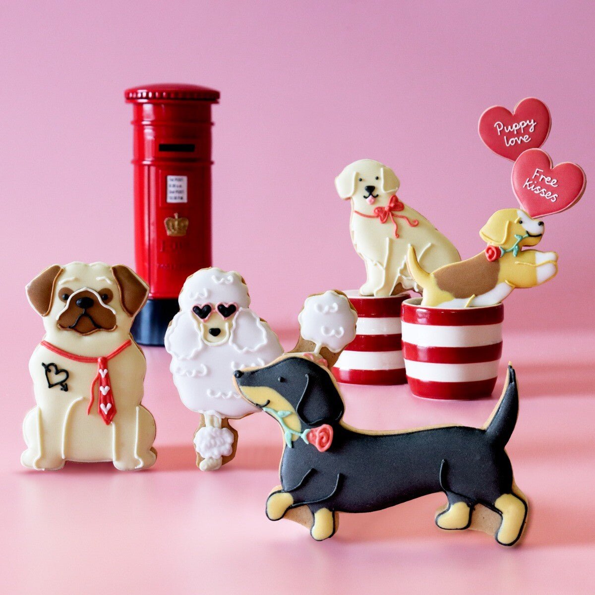 Puppy Love Biscuit Tin - Biscuiteers