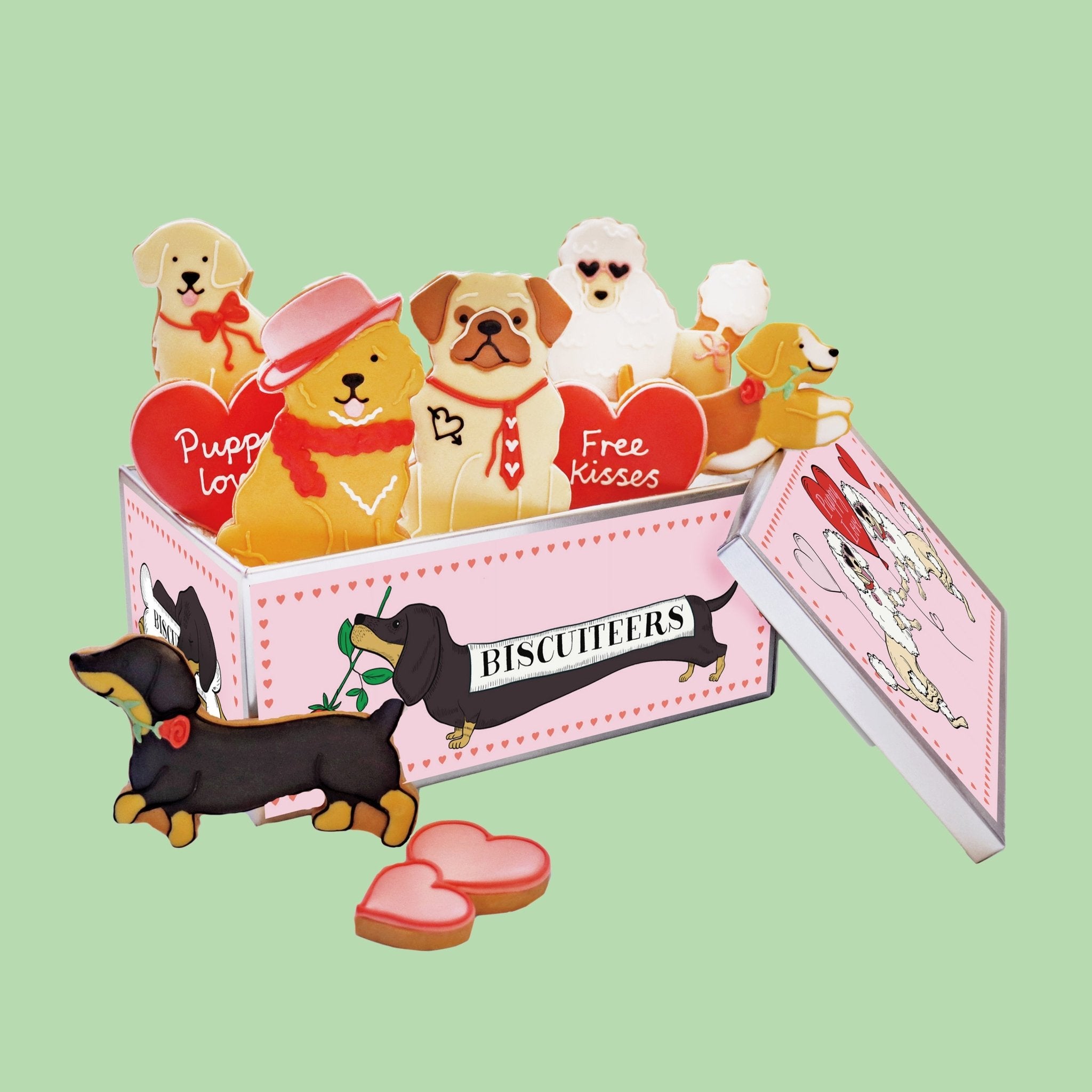 Puppy Love Biscuit Tin