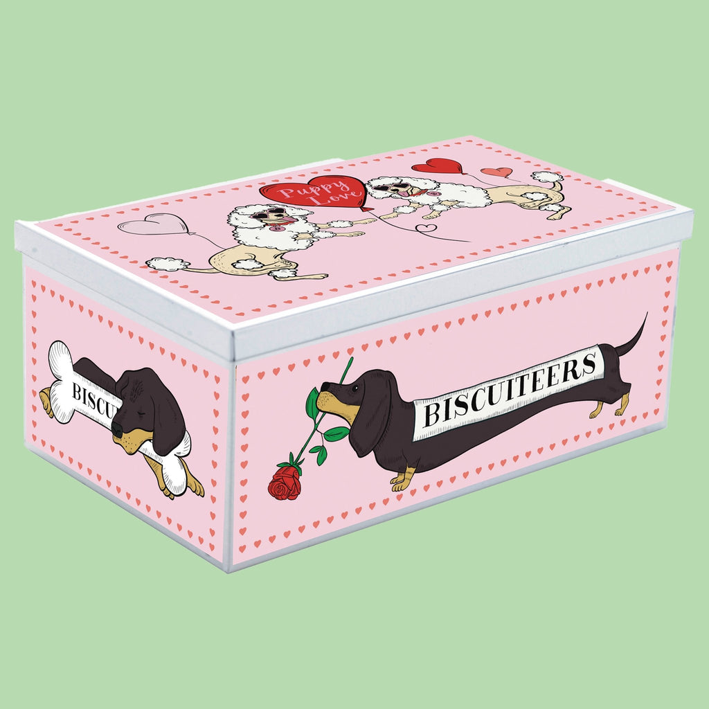 Puppy Love Biscuit Tin - Biscuiteers