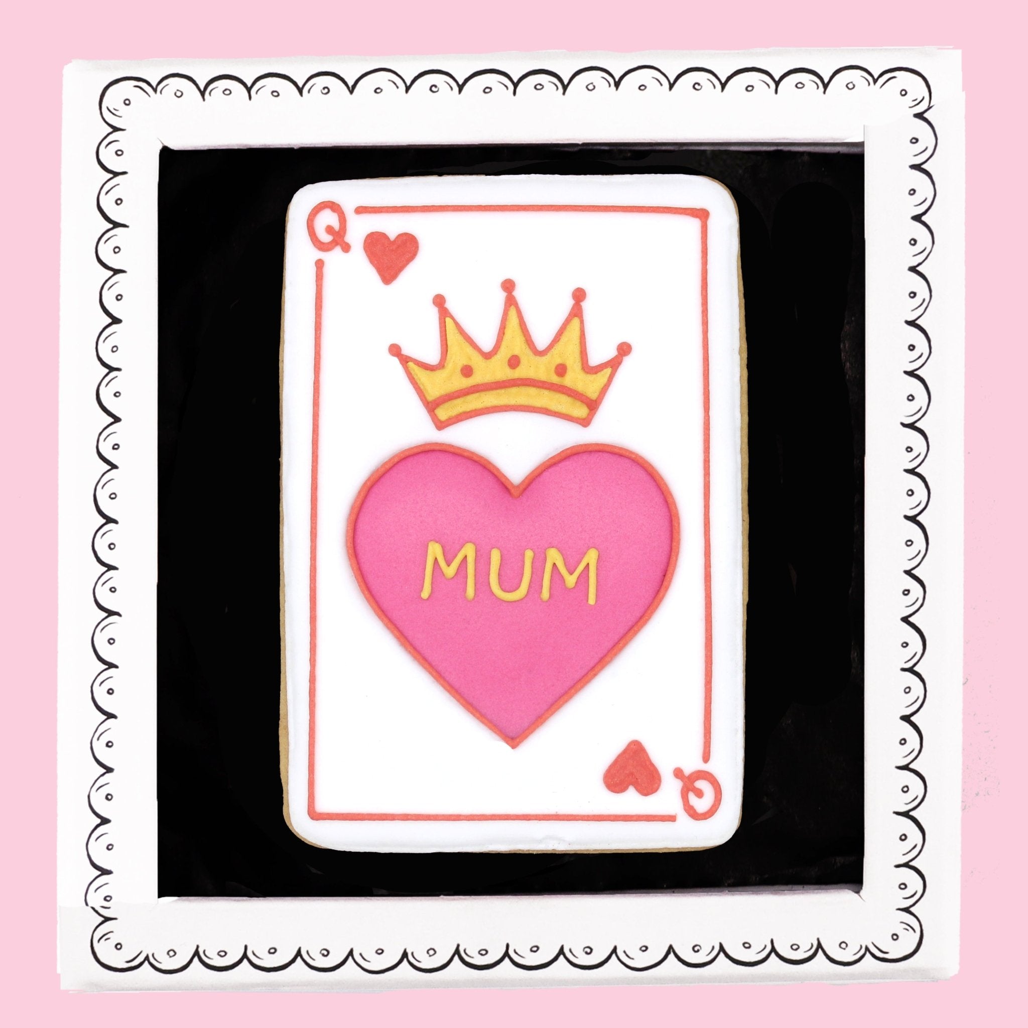 Queen of Mum Letterbox Biscuit - Biscuiteers