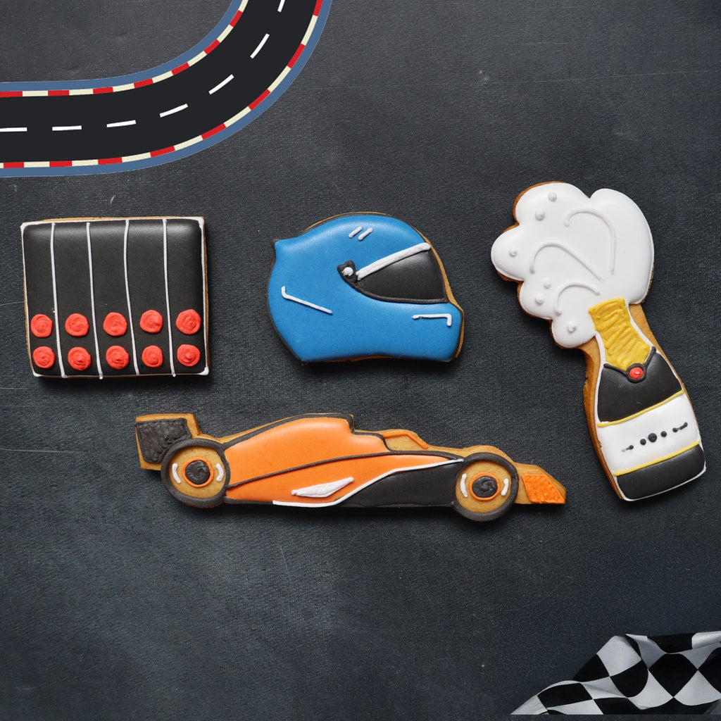 Racing Letterbox Biscuits - Biscuiteers
