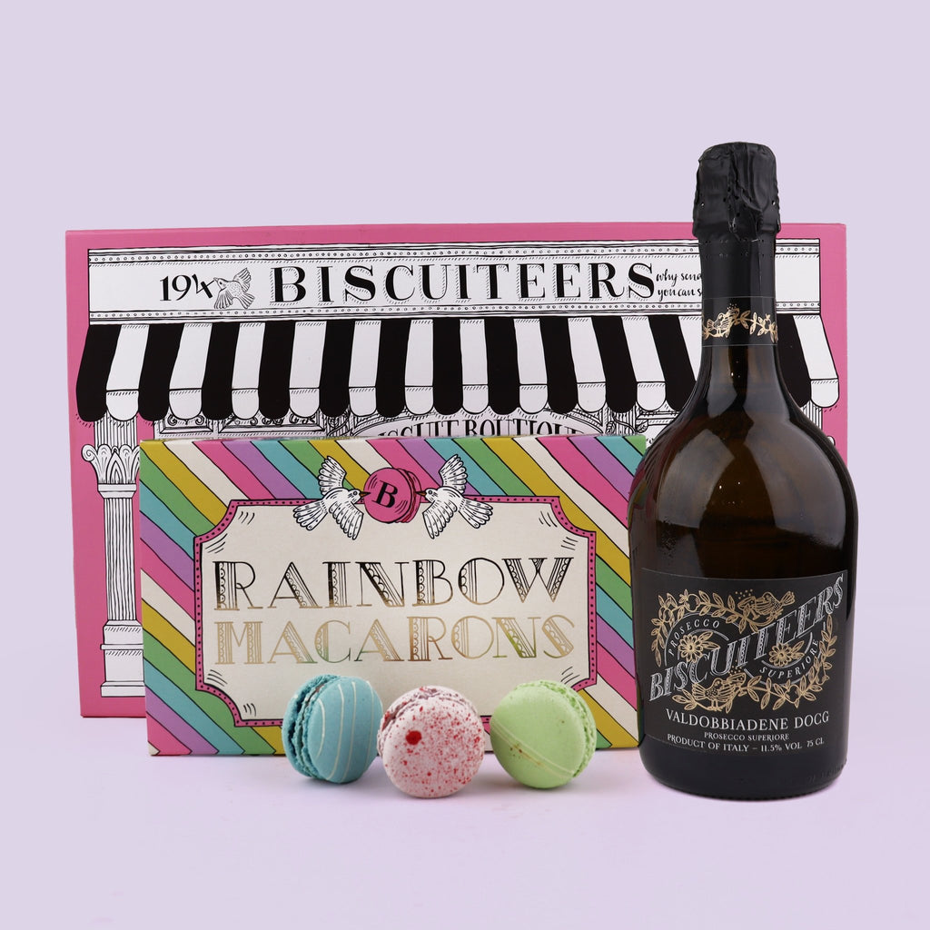 Rainbow Macarons Gift Box - Biscuiteers