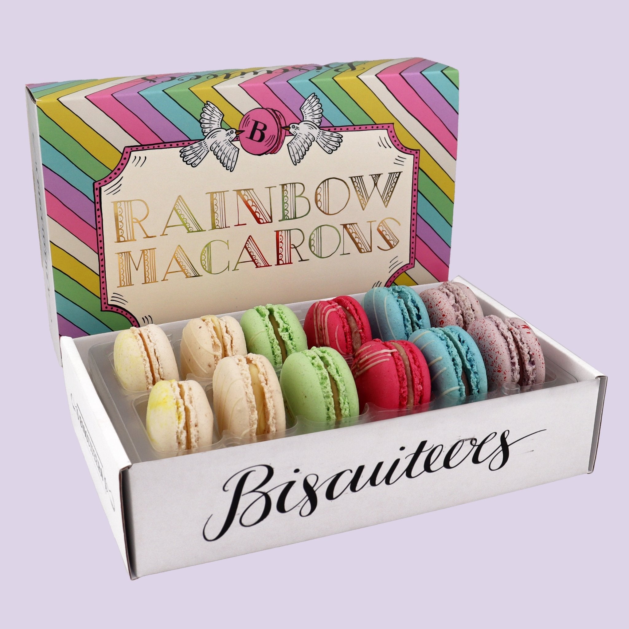 Rainbow Macarons - Biscuiteers