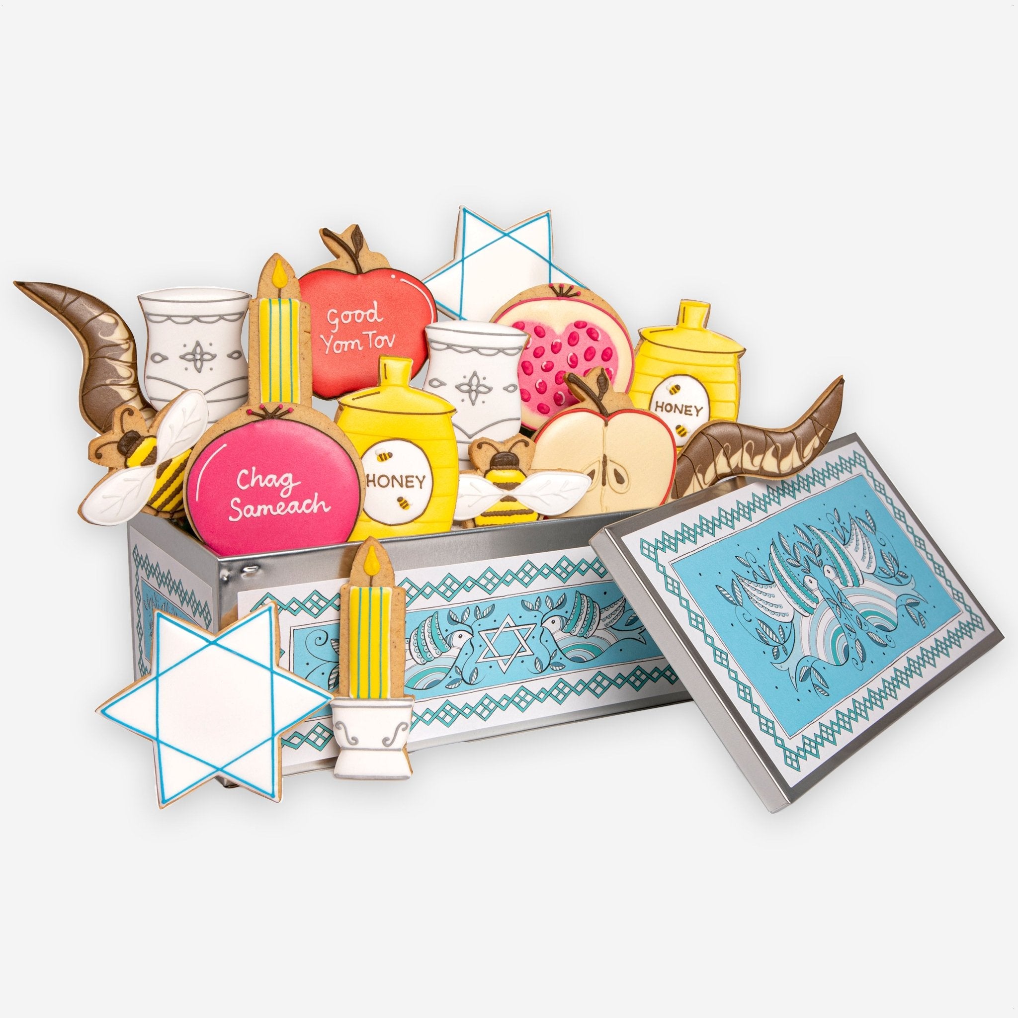 Rosh Hashanah Biscuit Tin - Biscuiteers