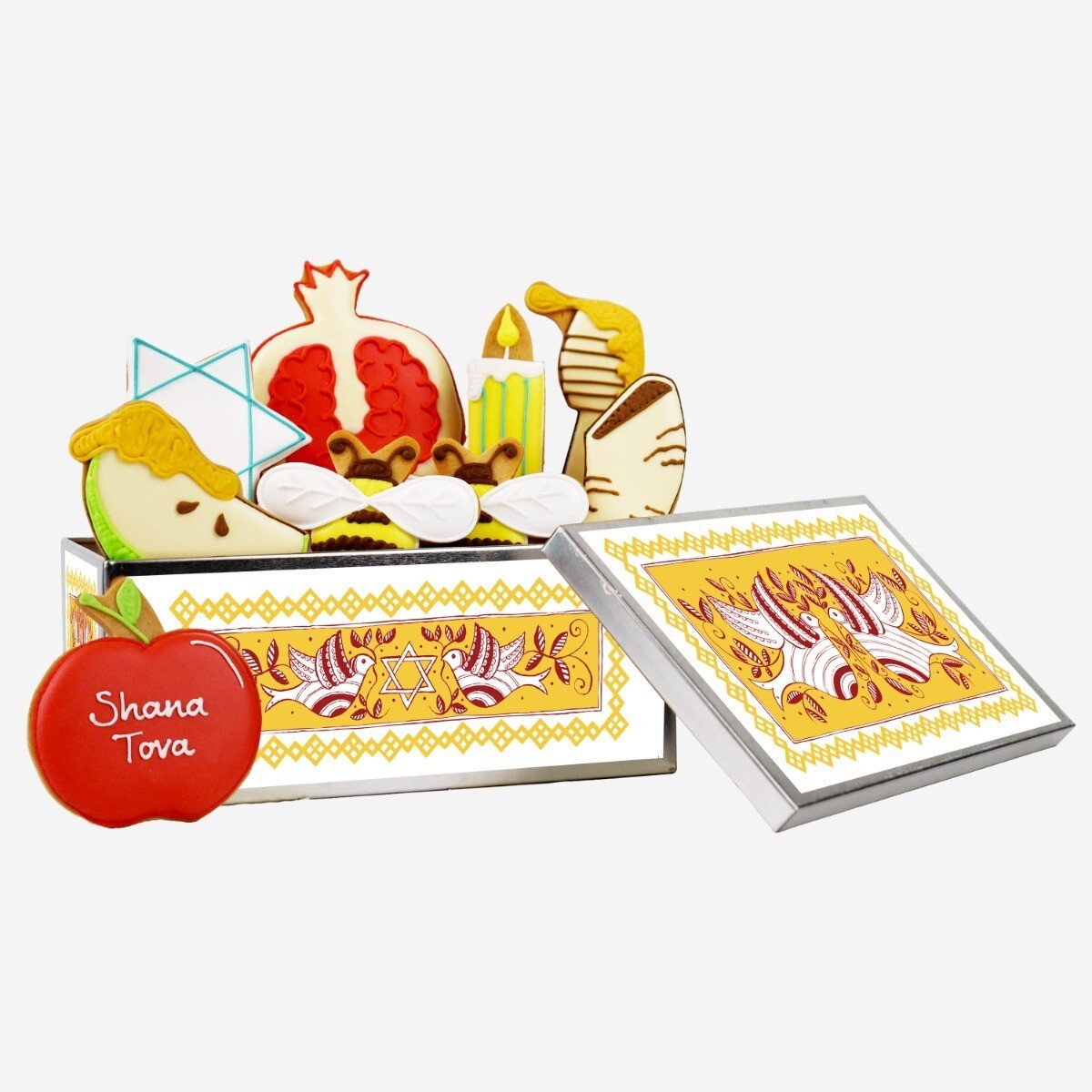 Rosh Hashanah Biscuit Tin - Biscuiteers