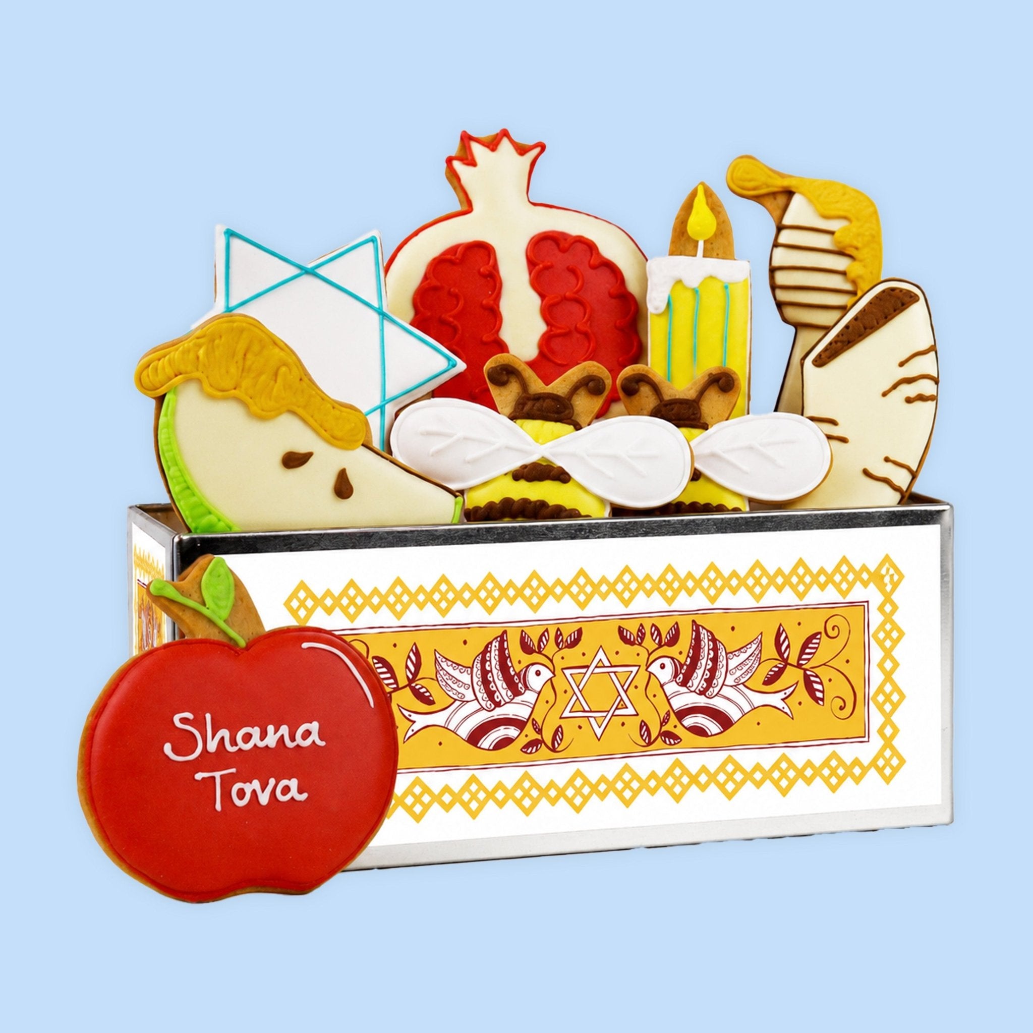 Rosh Hashanah Biscuit Tin - Biscuiteers