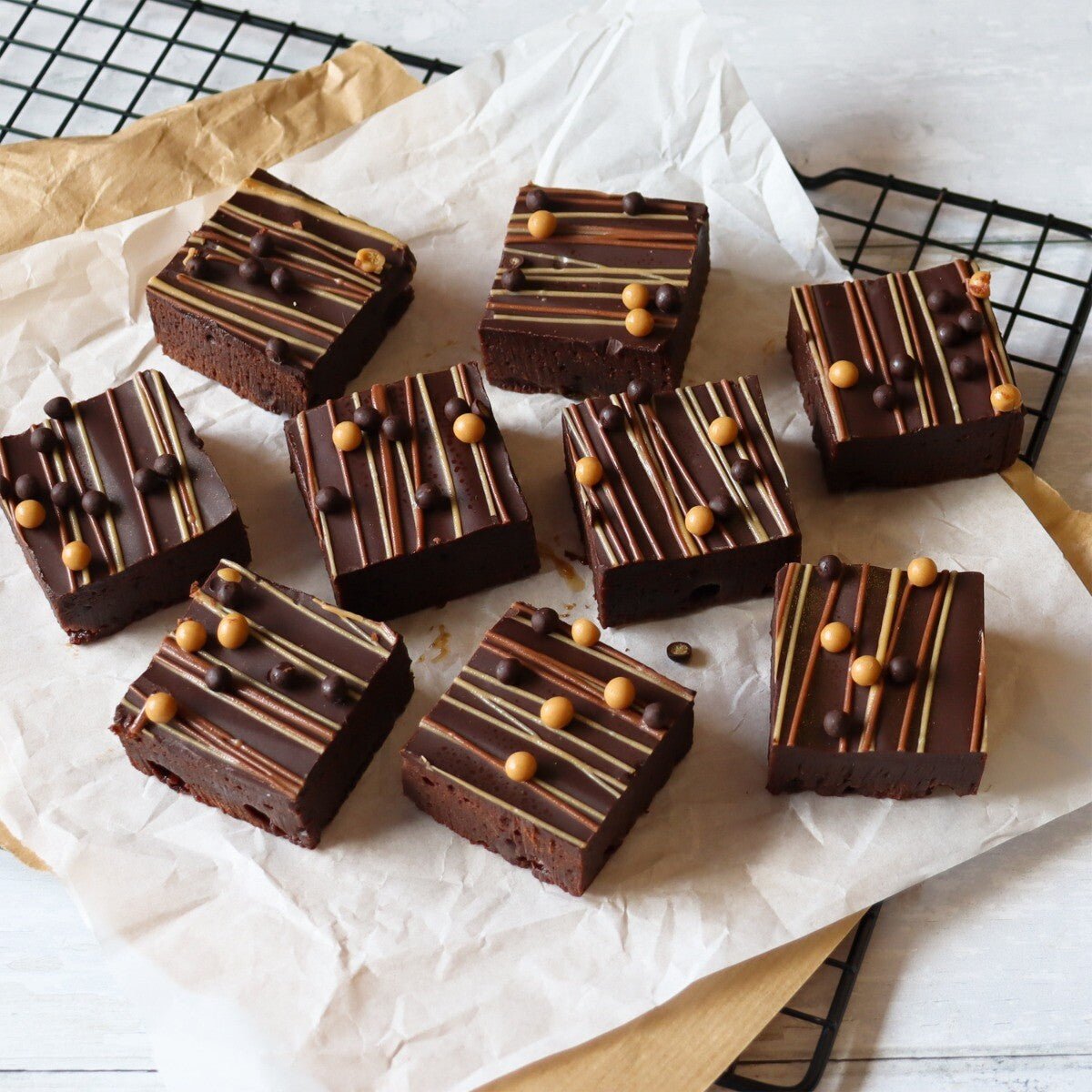 Salted Caramel Brownies - Biscuiteers