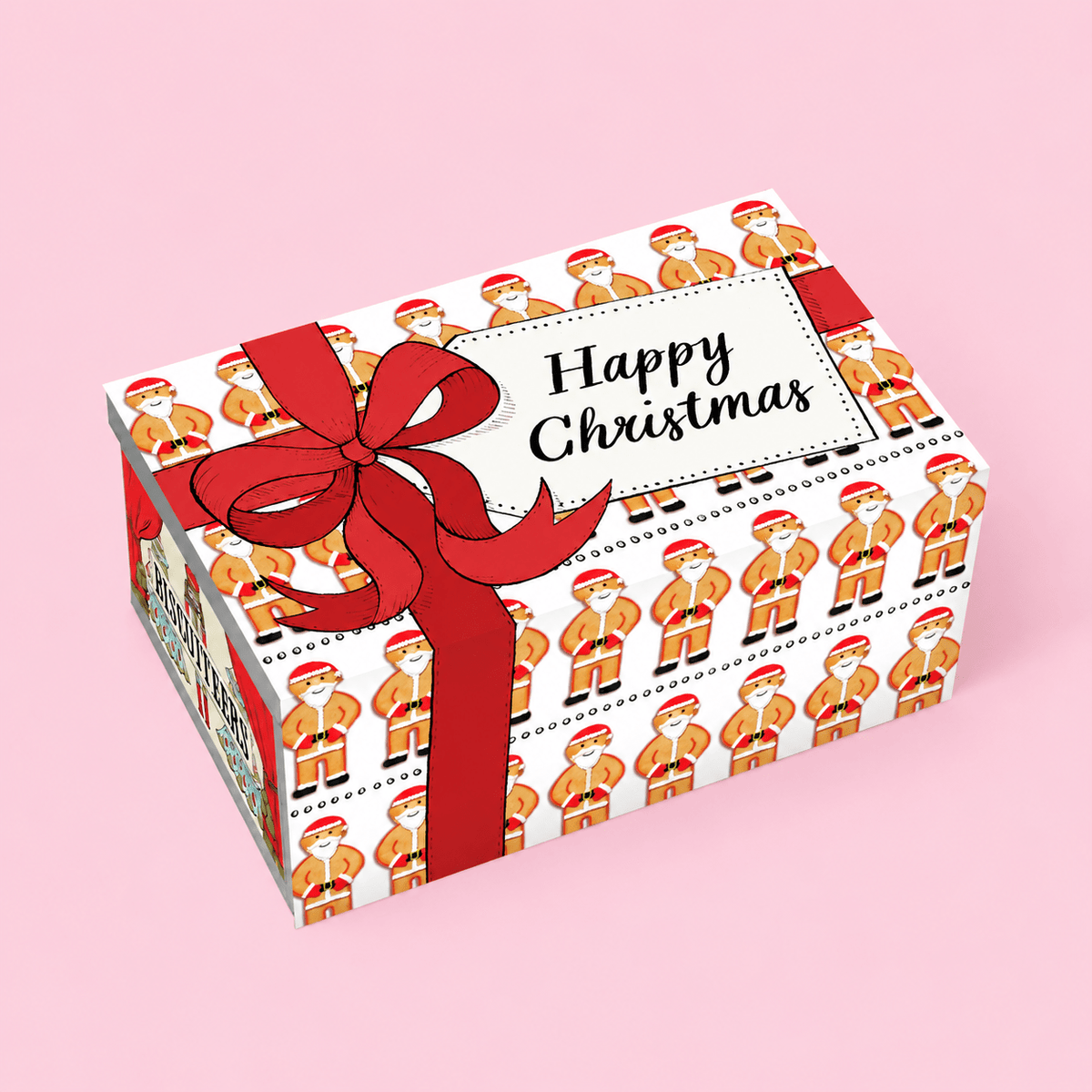 Santa Biscuit Tin Sleeve - Biscuiteers