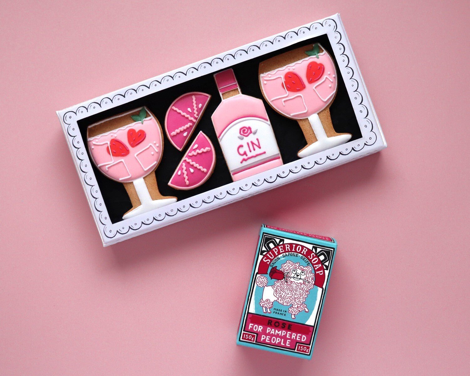 Sip & Soap Gift Box - Biscuiteers