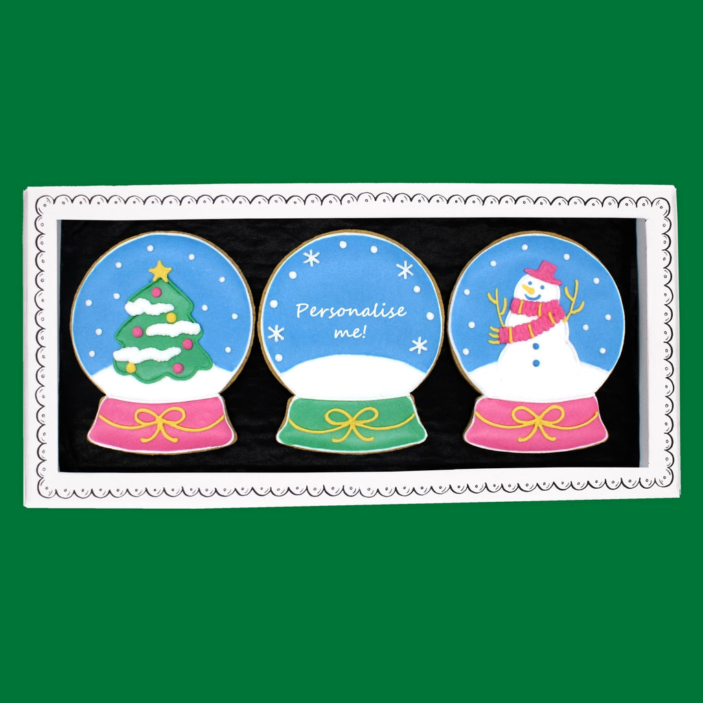 Snow Globe Letterbox Biscuits - Biscuiteers