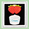 Strawberries And Cream Letterbox Biscuits - Biscuiteers