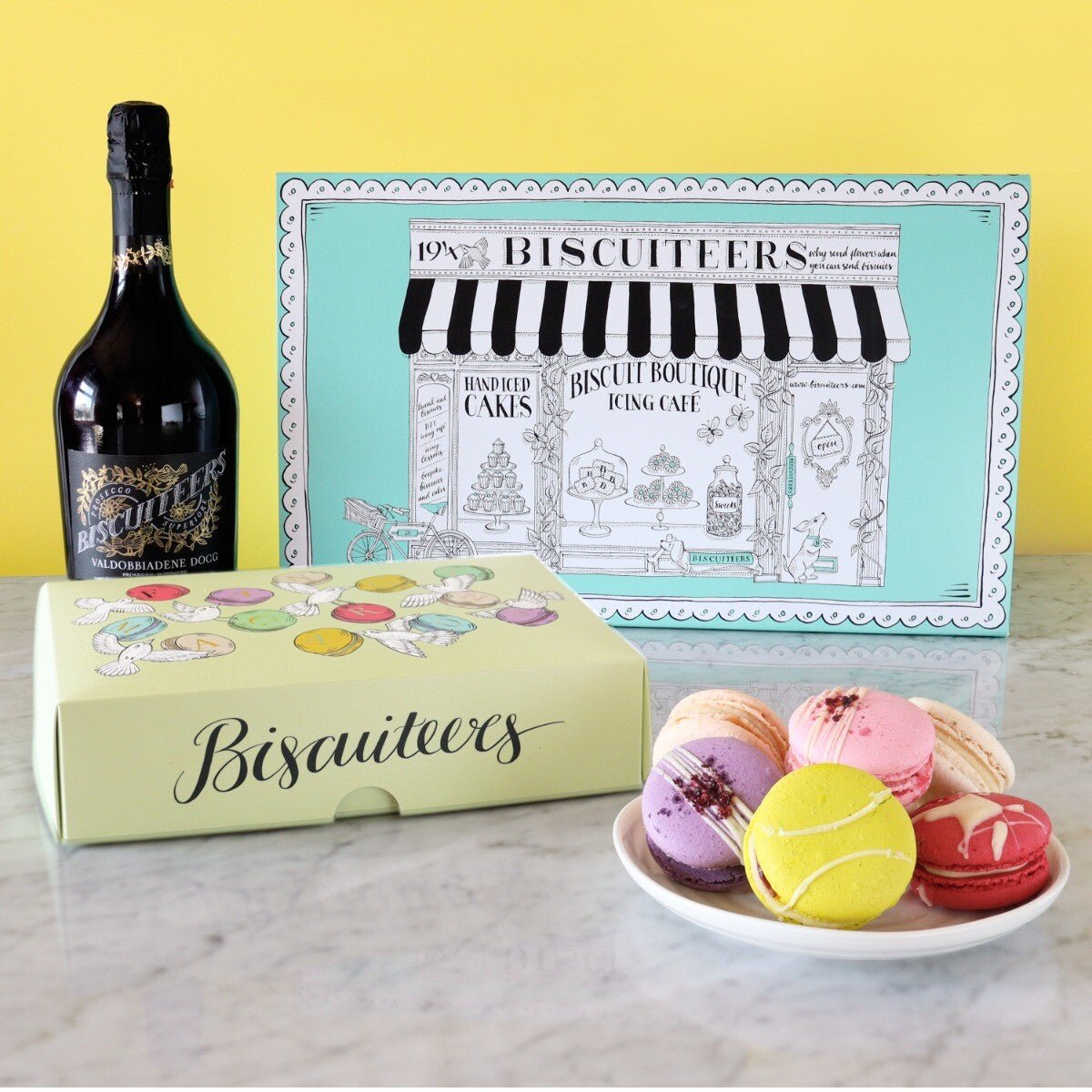 Summer Macarons Gift Box - Biscuiteers