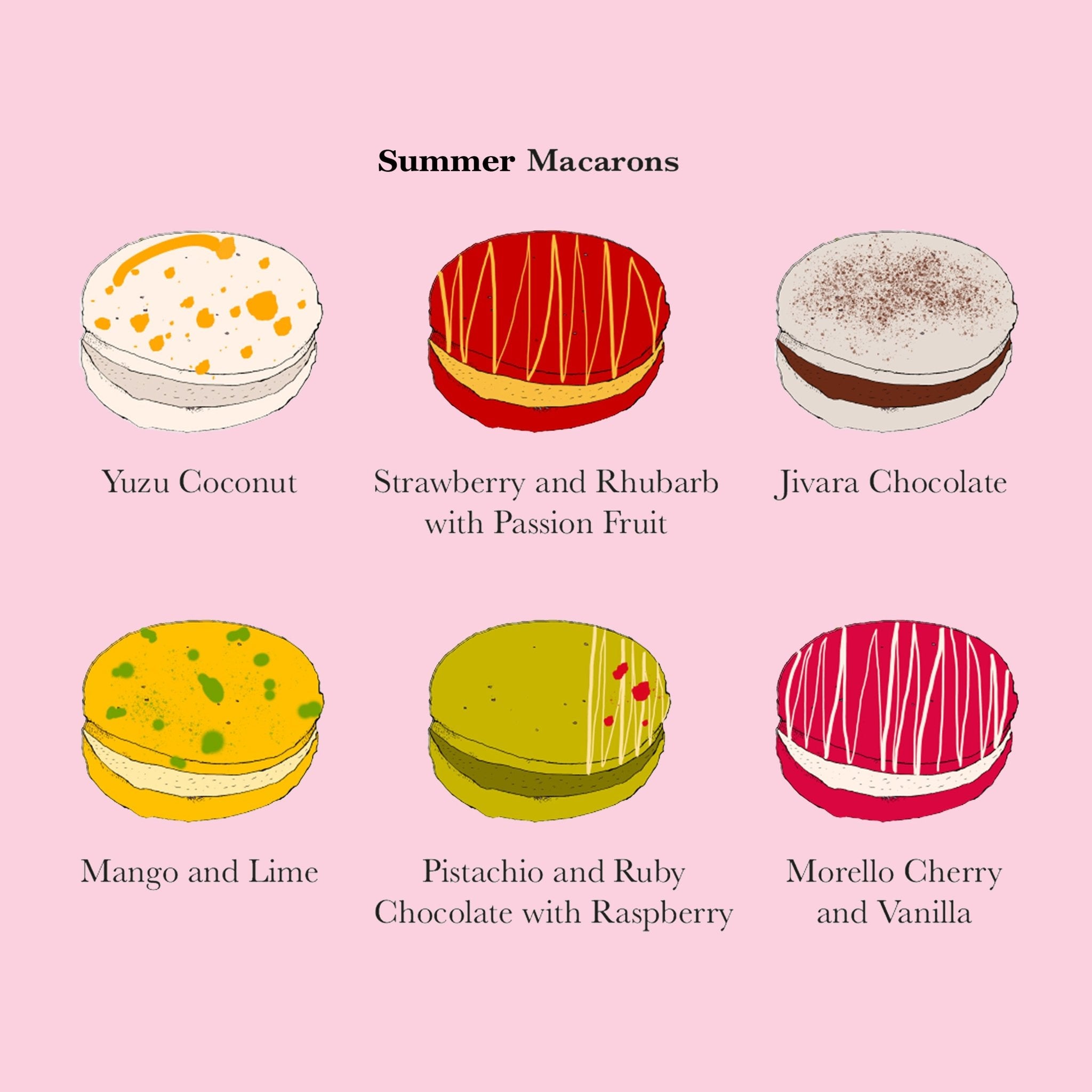 Summer Macarons Gift Box - Biscuiteers