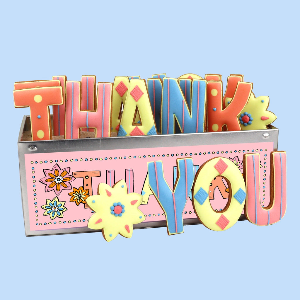 Thank You Luxe Biscuit Tin - Biscuiteers