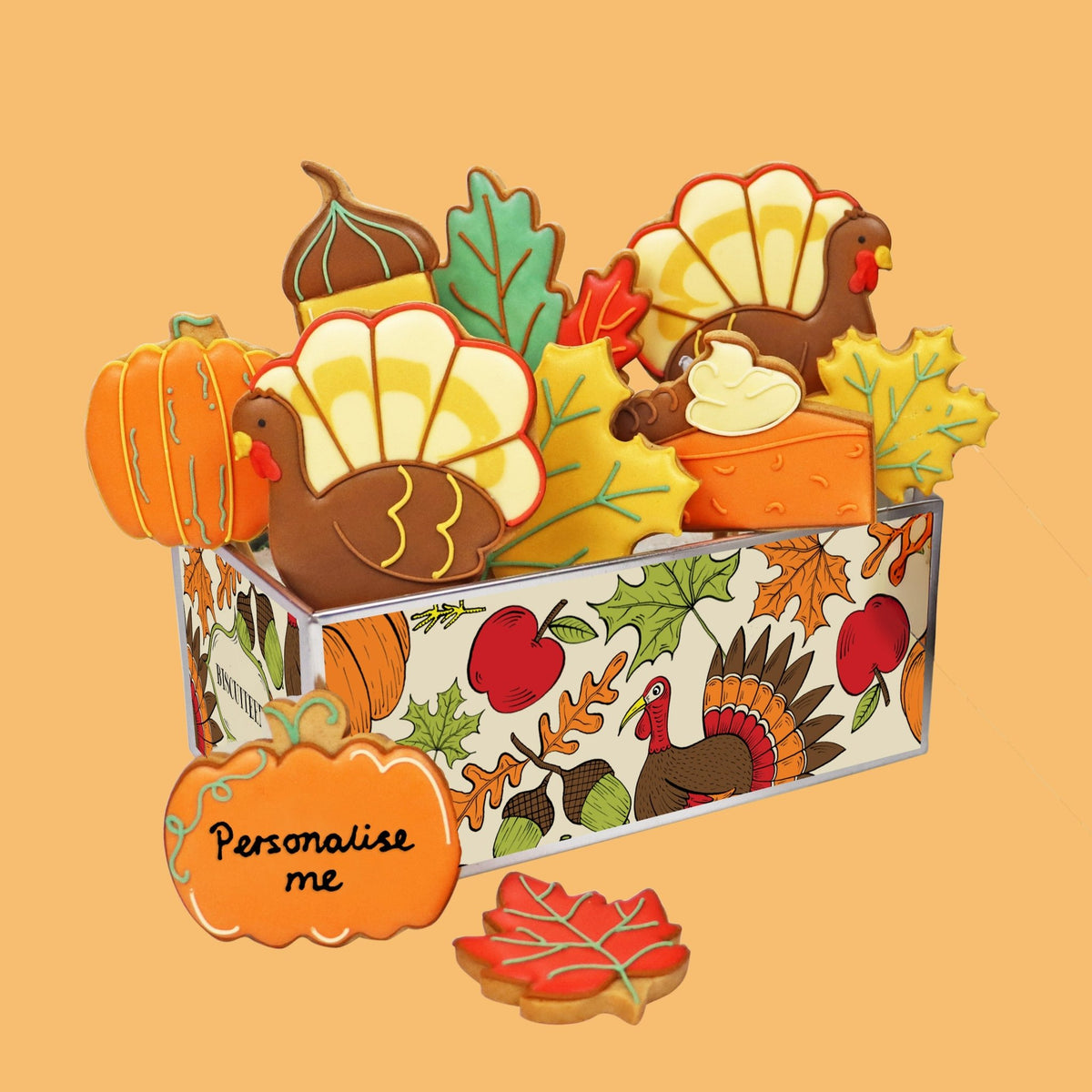 Thanksgiving Biscuit Tin - Biscuiteers