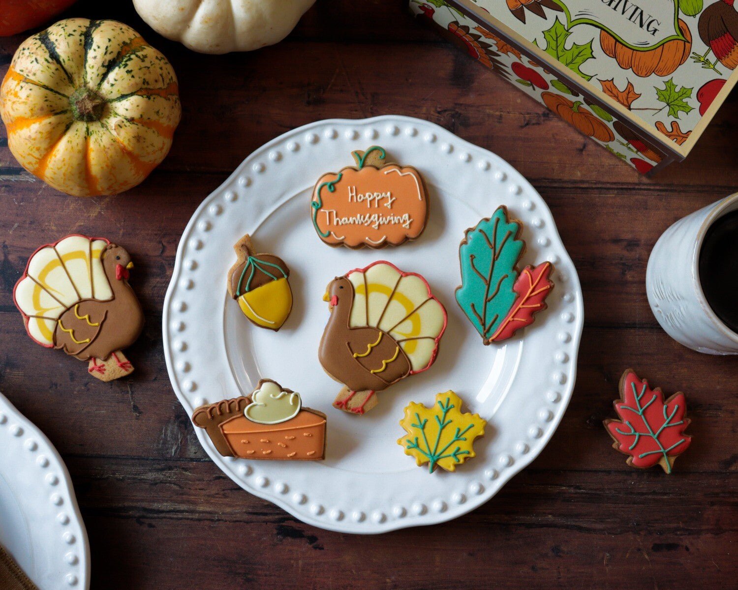 Thanksgiving Letterbox Biscuits - Biscuiteers