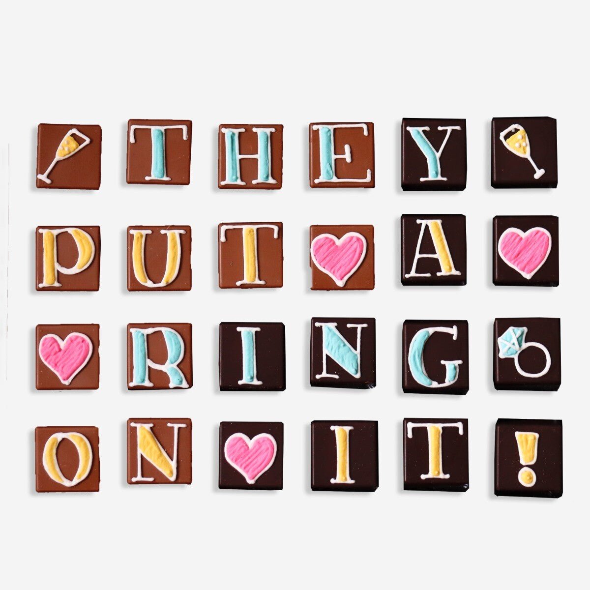 They Put A Ring On It Medium Tin Of Chocolates - Biscuiteers