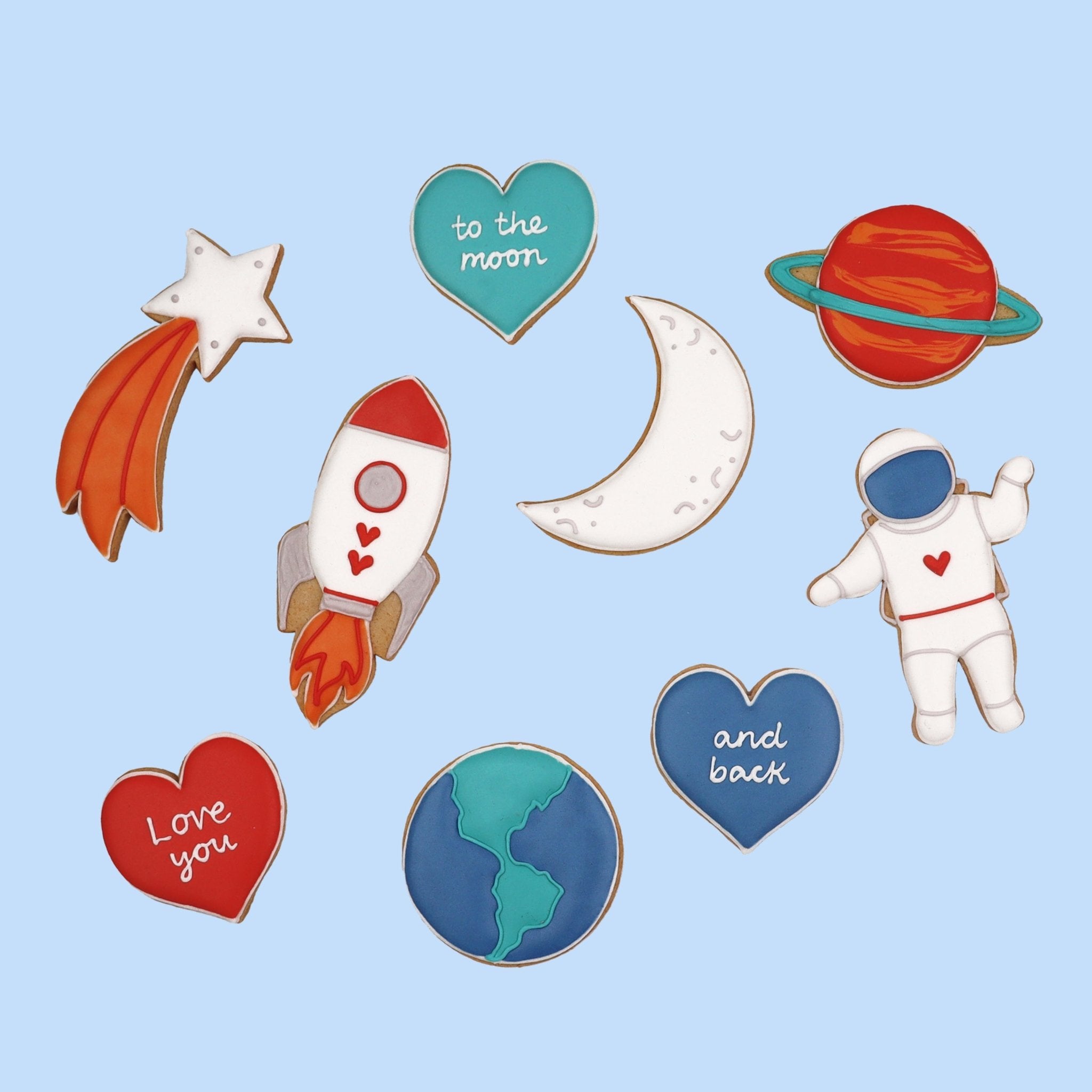 To The Moon And Back Biscuit Tin - Biscuiteers