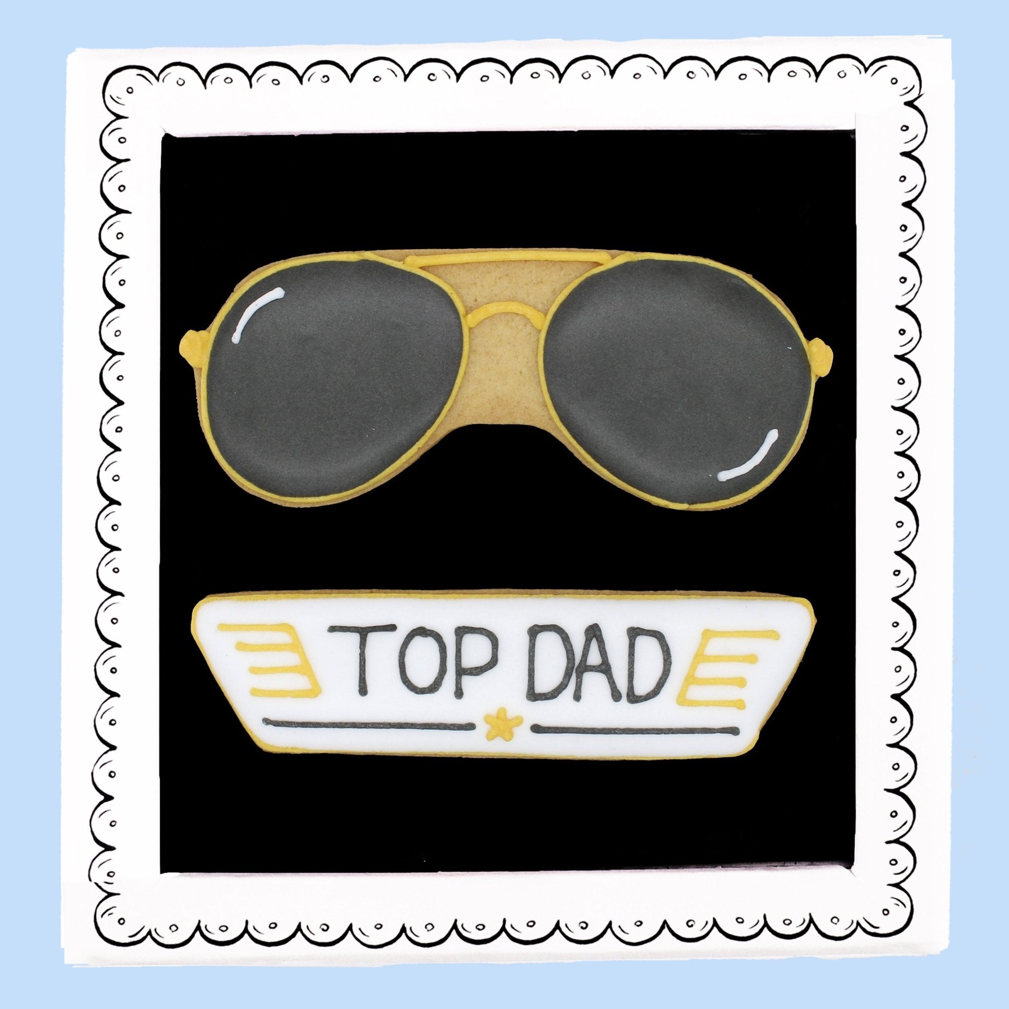 Top Dad Letterbox Biscuit - Biscuiteers
