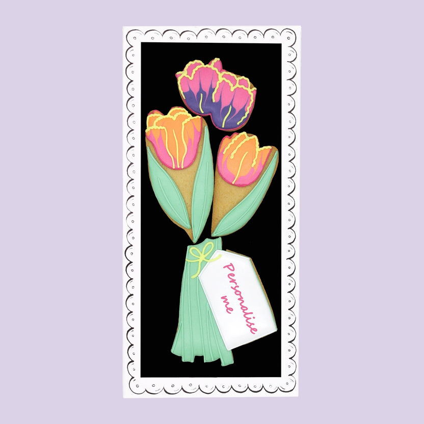 Vase Of Flowers Letterbox Biscuits