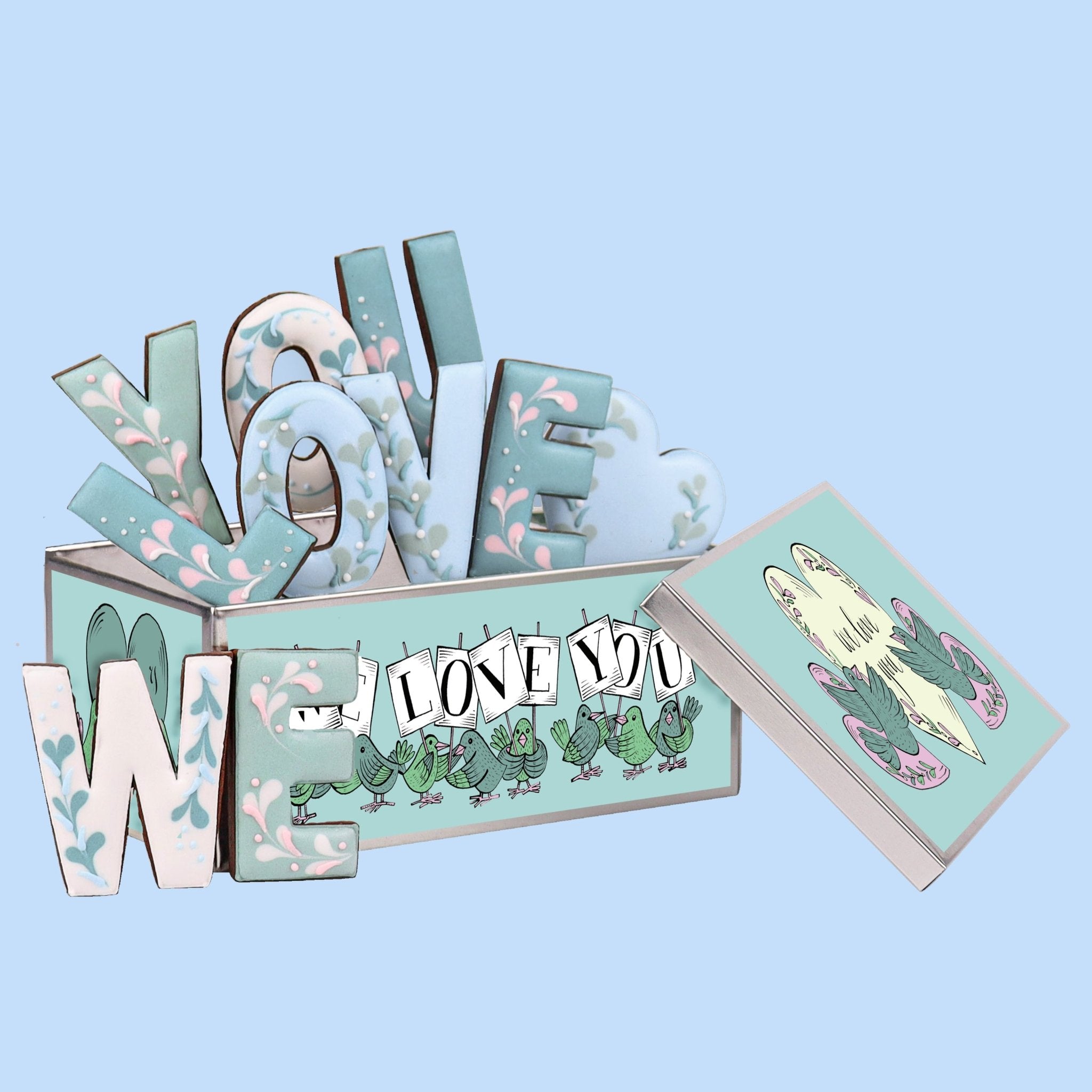 We Love You Biscuit Tin - Biscuiteers