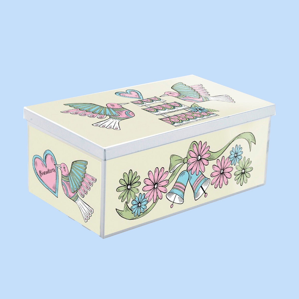 Wedding Bells Luxe Biscuit Tin - Biscuiteers