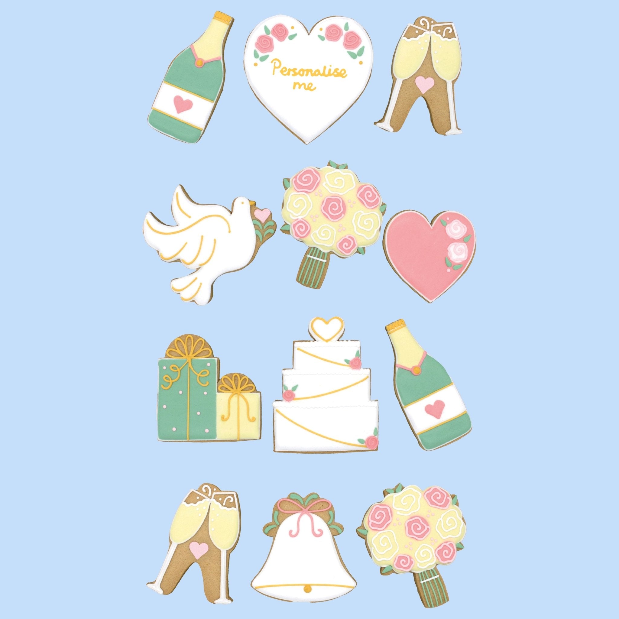 Wedding Bells Luxe Biscuit Tin - Biscuiteers
