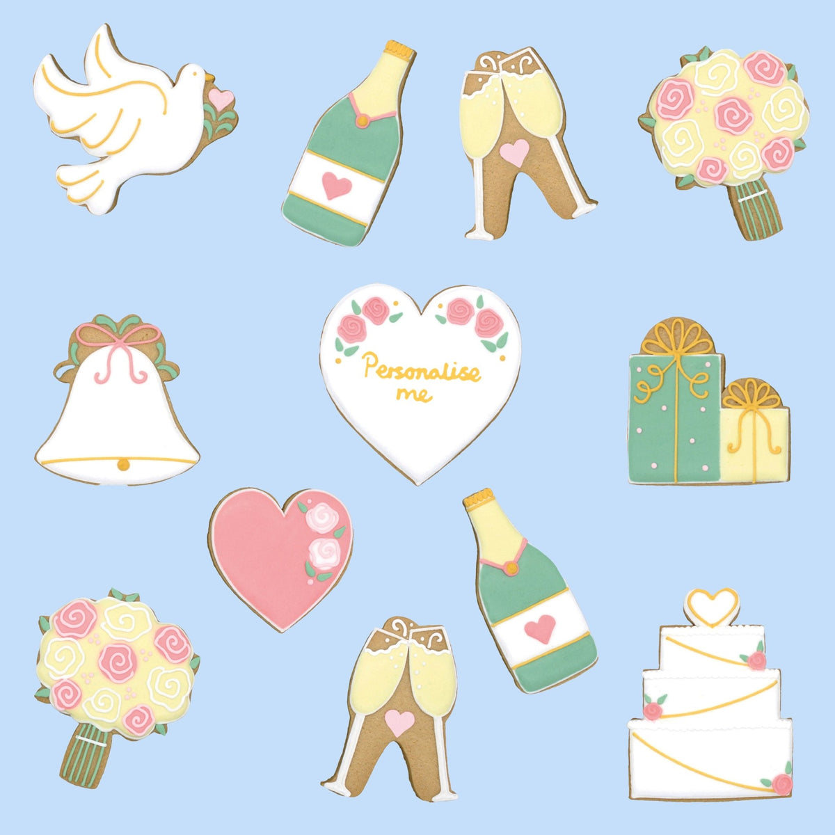 Wedding Bells Luxe Biscuit Tin - Biscuiteers